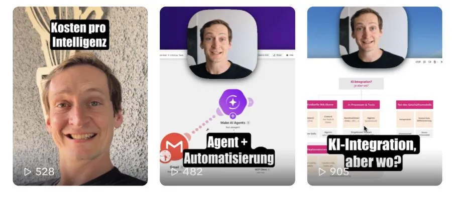 Einblicke in Leons Kurzvideos zu KI und Automatisierung